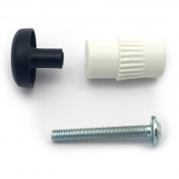 Заглушка для рейлинга Стандарт черная SOLLER d-16 мм