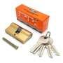 Механизм цилиндровый SOLLER F5 золото 60мм, 5 ключей (25+10+25) Zn.S