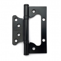 Петля дверная накладная 4" SOLLER черная (сталь 100*75*2) бабочка без врезки