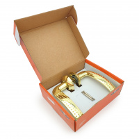 Комплект дверных ручек SOLLER AF7-R10 GP золото