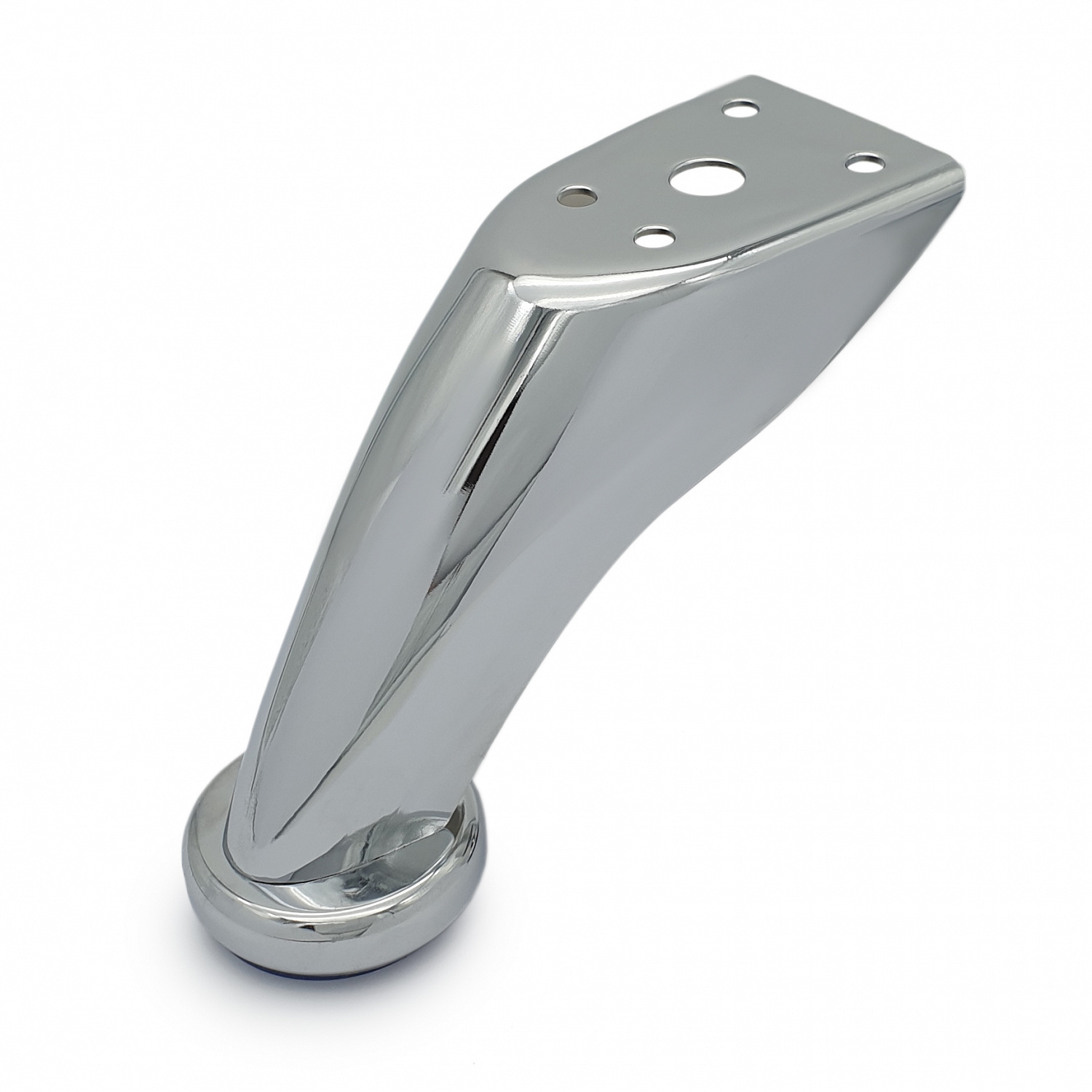 Опора для мягкой мебели SOLLER h-90 мм с изгибом и вылетом 1 мм хром