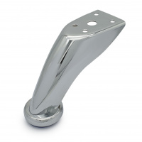 Опора для мягкой мебели SOLLER h-90 мм с изгибом и вылетом 1 мм хром