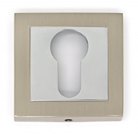 Накладка на цилиндровый механизм (ключевина) SOLLER ZF11-ЕТ SN/CP сатин/хром