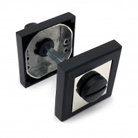 Завертка дверная для ванных комнат SOLLER ZDK-8ESS черный/хром