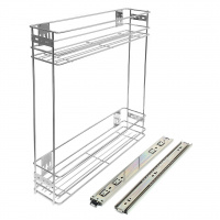 Боковая выдвижная корзина SOLLER 150 мм 470*110*480 мм с полным выдвижением