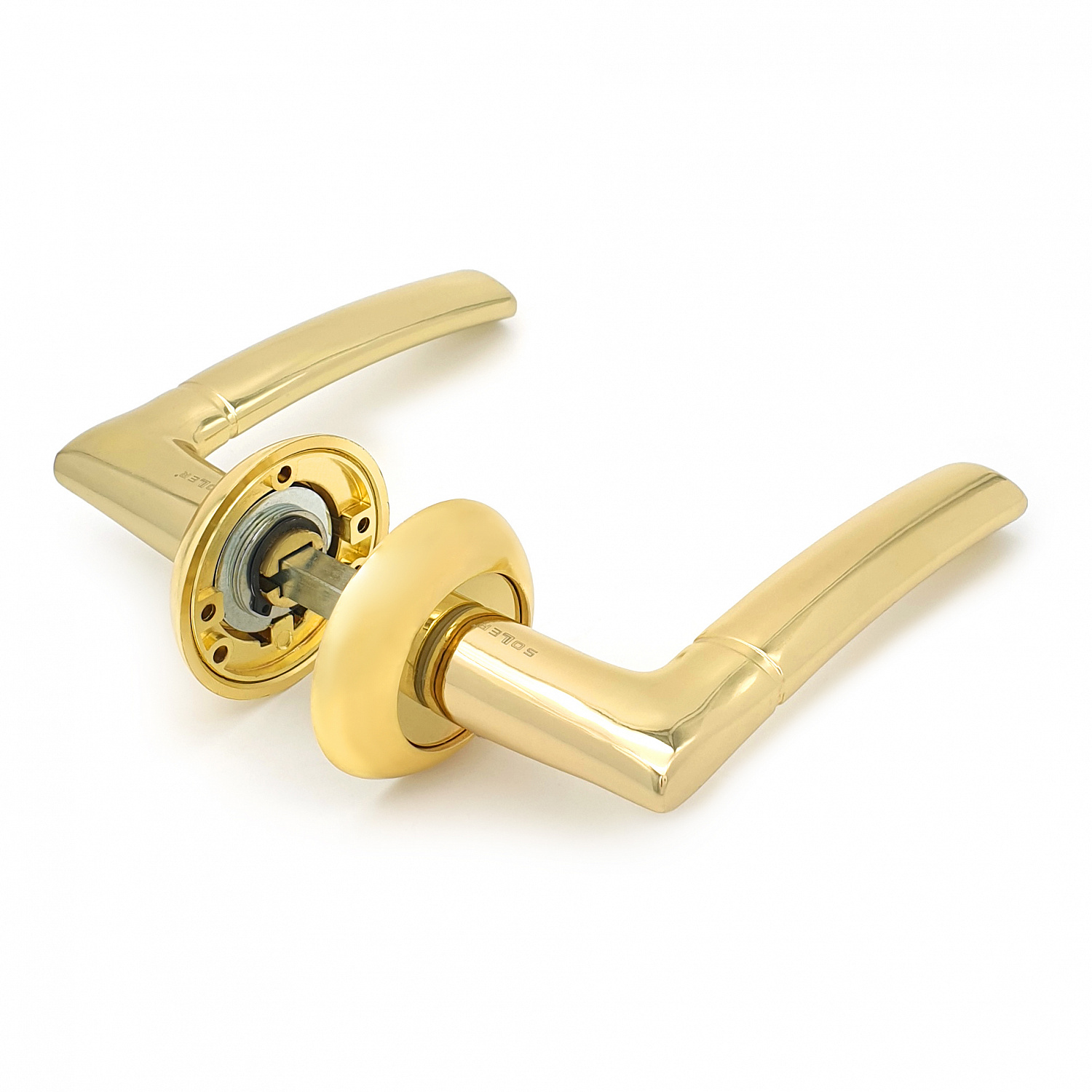 Комплект дверных ручек SOLLER ZY-502 PB золото