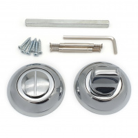 Завертка дверная для ванных комнат SOLLER BK-02 CP хром для ванных комнат