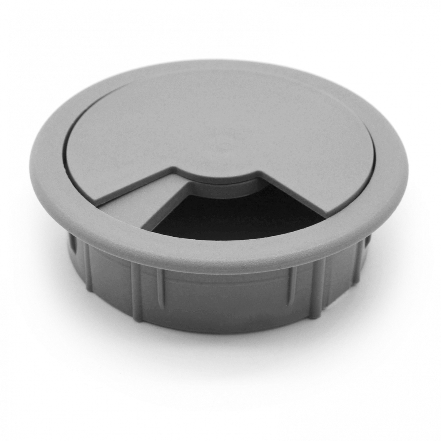 Розетка серая для компьютерного стола d-60 мм