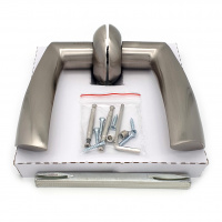 Комплект дверных ручек SOLLER ZY-510 SS матовый никель