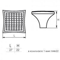 Ручка-кнопка мебельная SOLLER 875-k хром