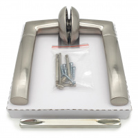 Комплект дверных ручек SOLLER ZY-502 SS матовый никель