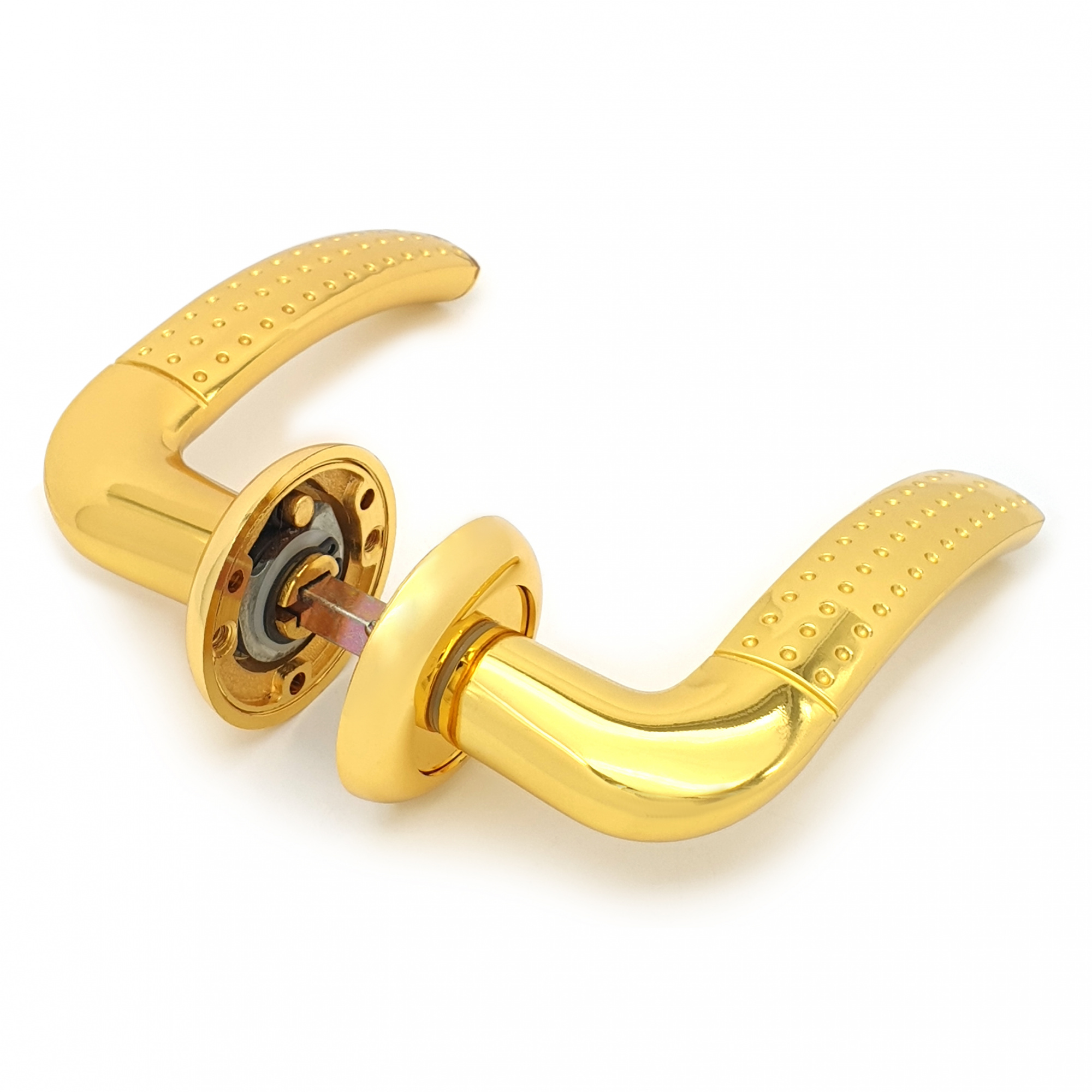 Комплект ручек для межкомнатных дверей SOLLER R10 GP золото