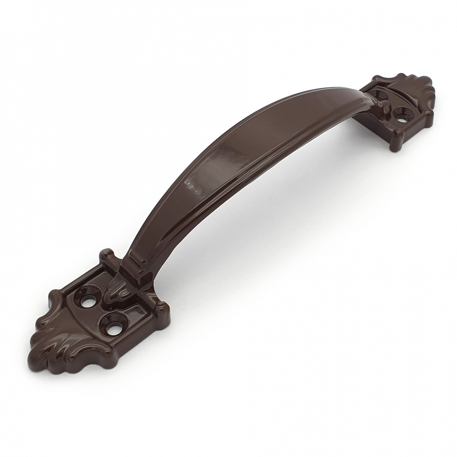 Ручка-скоба дверная РС-100 коричневый глянец (литьё, ЦАМ)