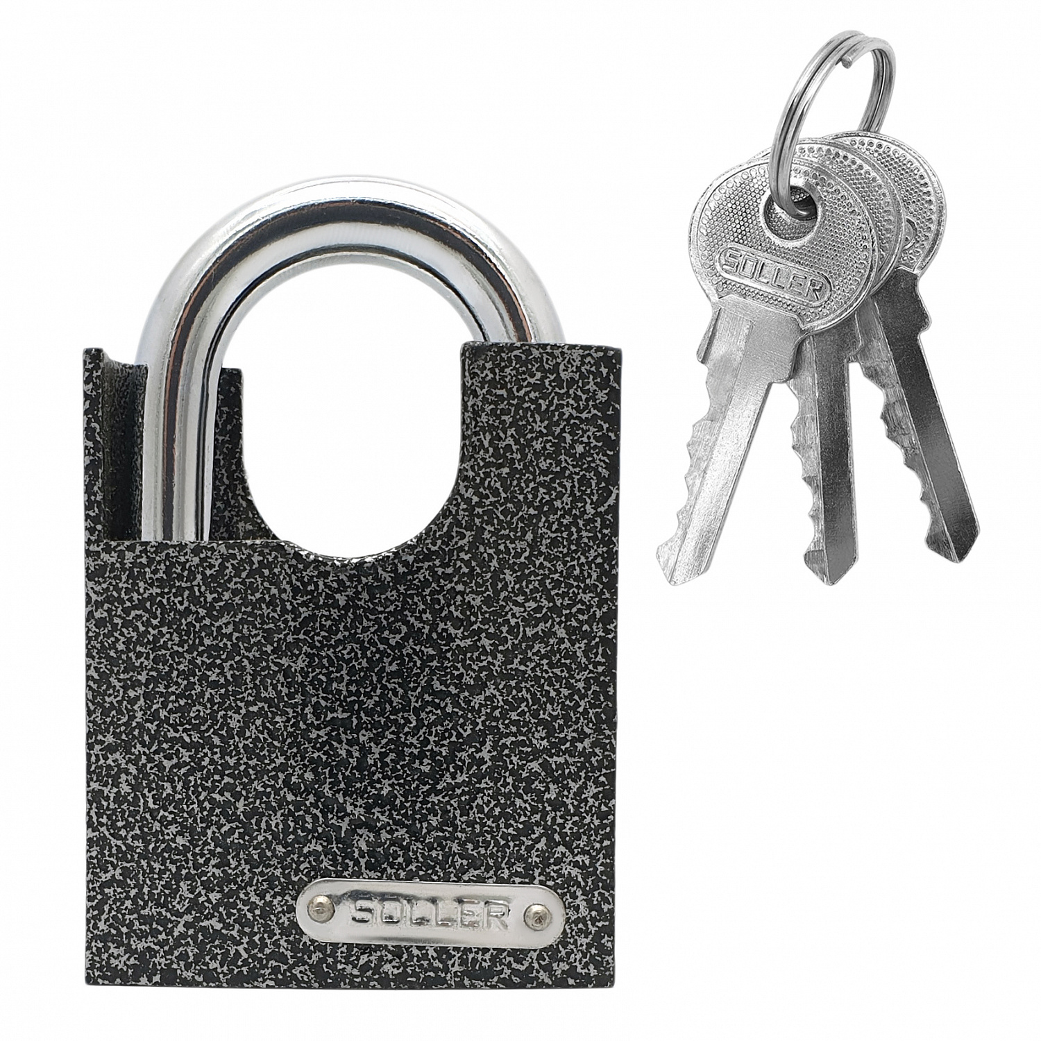 Замок навесной SOLLER ВС-60-ЗД (60 мм) с защищённой дужкой