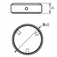 Заглушка для барной стойки SOLLER Z-001 d-50 мм