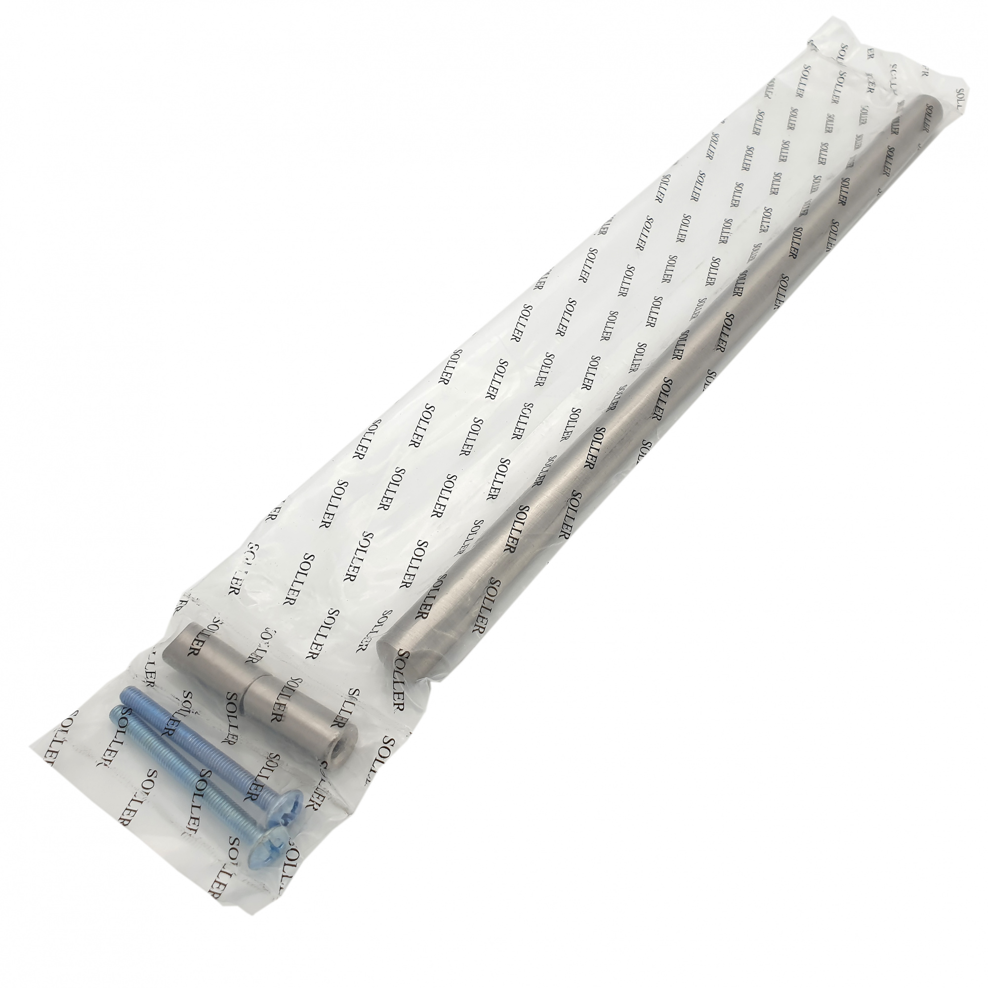 Ручка мебельная рейлинг SOLLER 8925-192 сатин d-12 мм