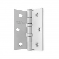 Петля дверная прямая 3" SOLLER белая (сталь 75*65*2,5)