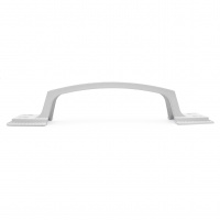 Ручка-скоба дверная РС-100-1 белый глянец (литьё, ЦАМ)