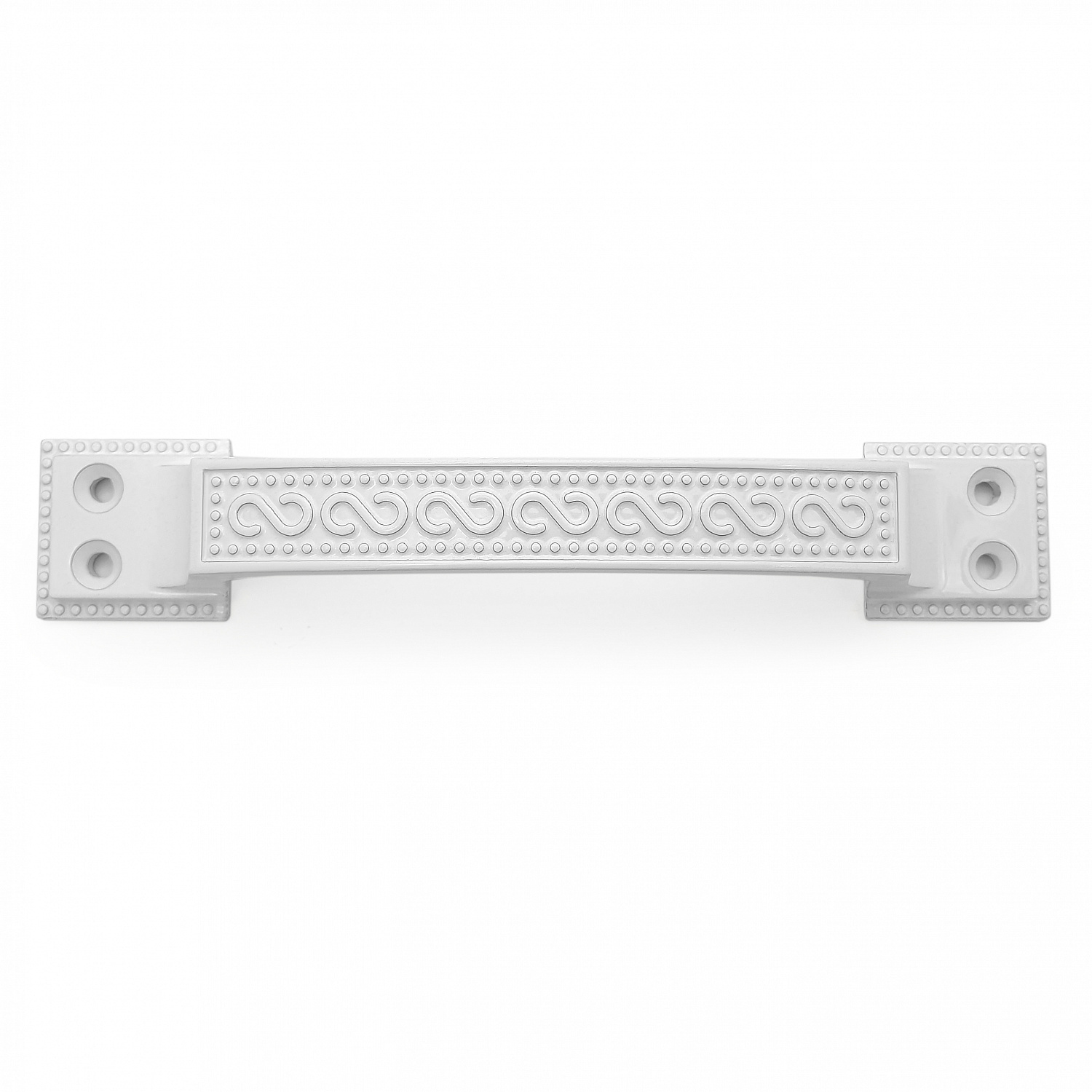 Ручка-скоба дверная РС-100-1 белый глянец (литьё, ЦАМ)