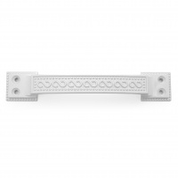 Ручка-скоба дверная РС-100-1 белый глянец (литьё, ЦАМ)