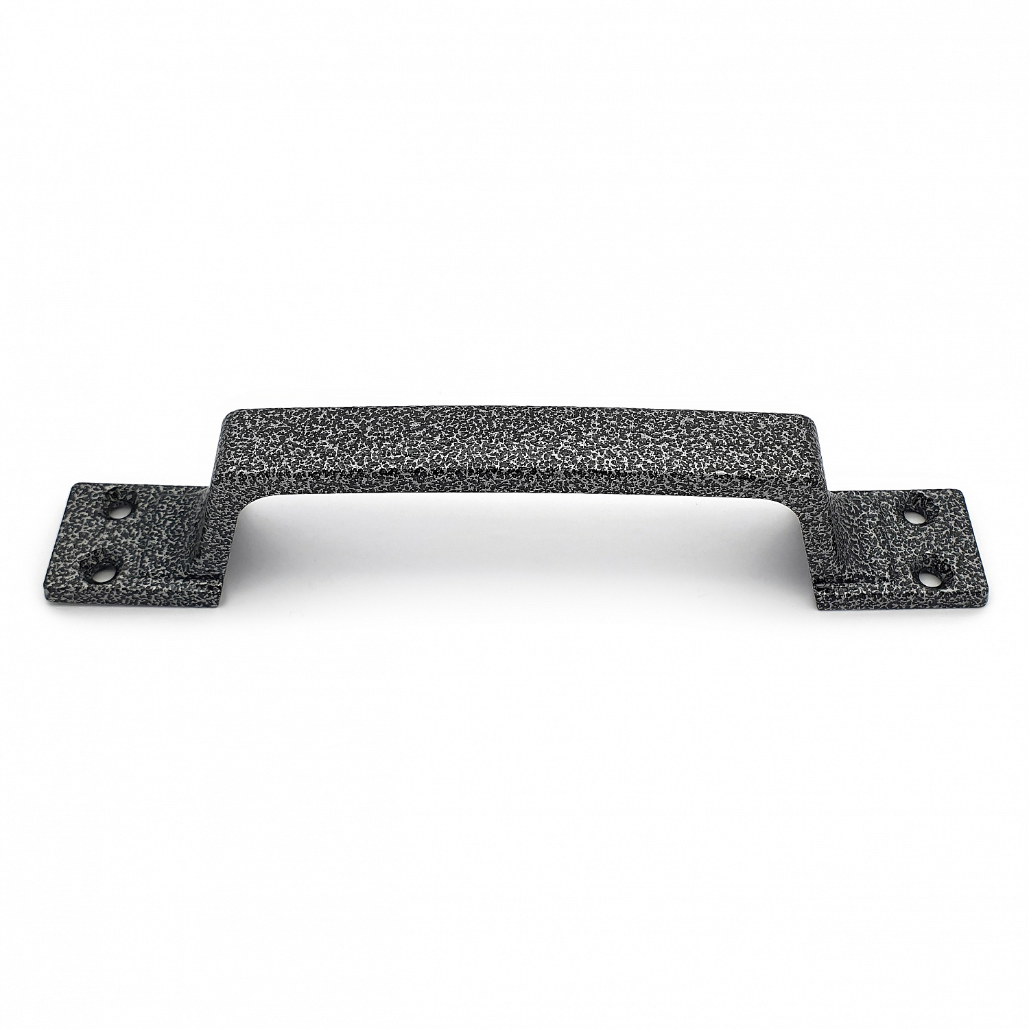 Ручка-скоба дверная РС-100-4 антик/серебро (литьё, ЦАМ)