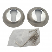 Накладка на цилиндровый механизм (ключевина) SOLLER ND-9ESS хром/сатин 