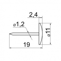 Гвоздики декоративные SOLLER бронза