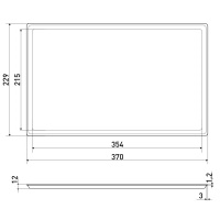 Поддон 370 мм белый