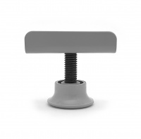 Опора регулируемая П-образная d-16мм (серая)