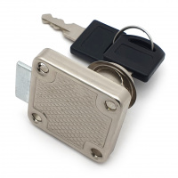 Замок мебельный SOLLER 138-22М хром с ответной планкой