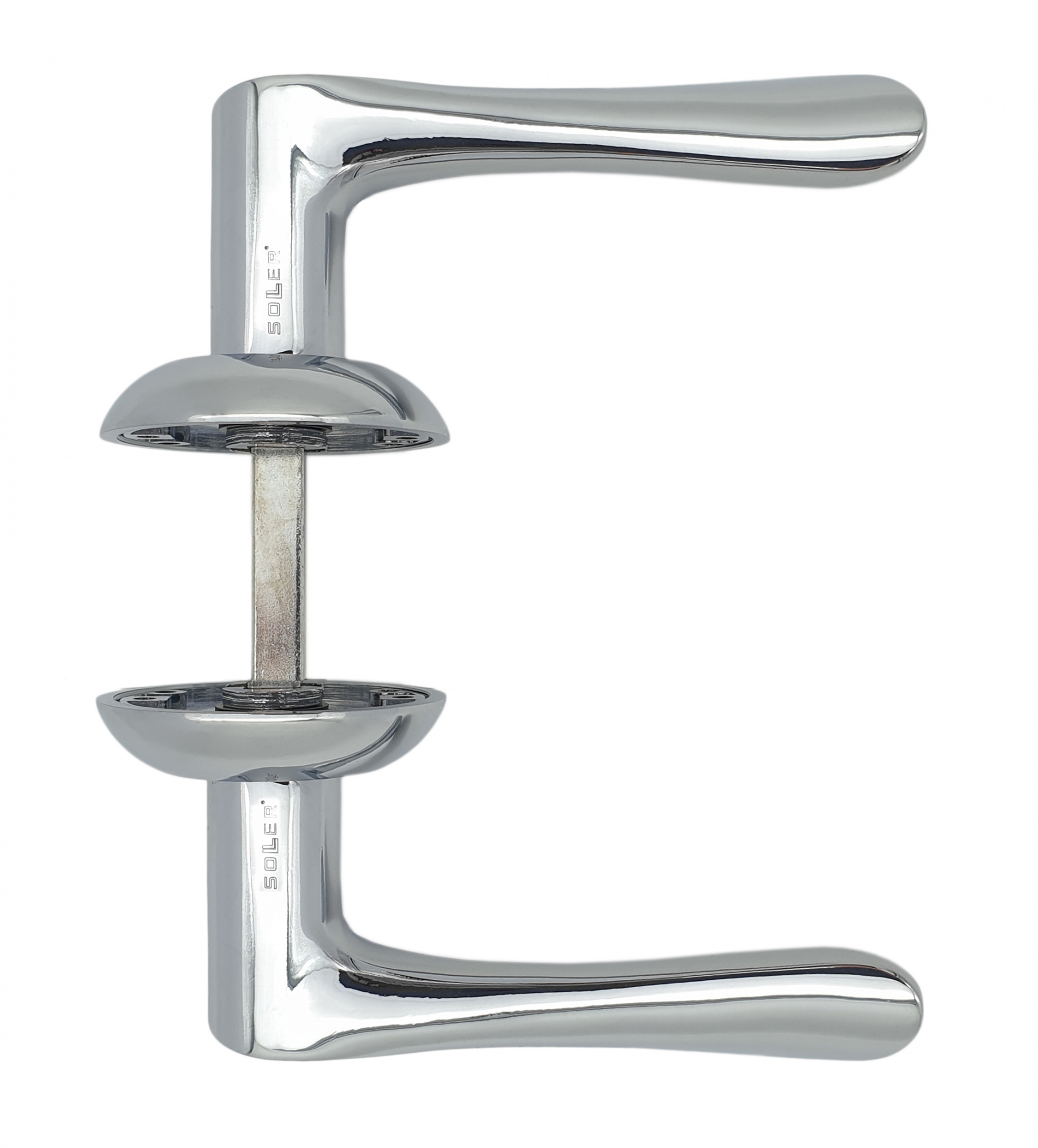 Комплект дверных ручек SOLLER ZY-508 CP хром