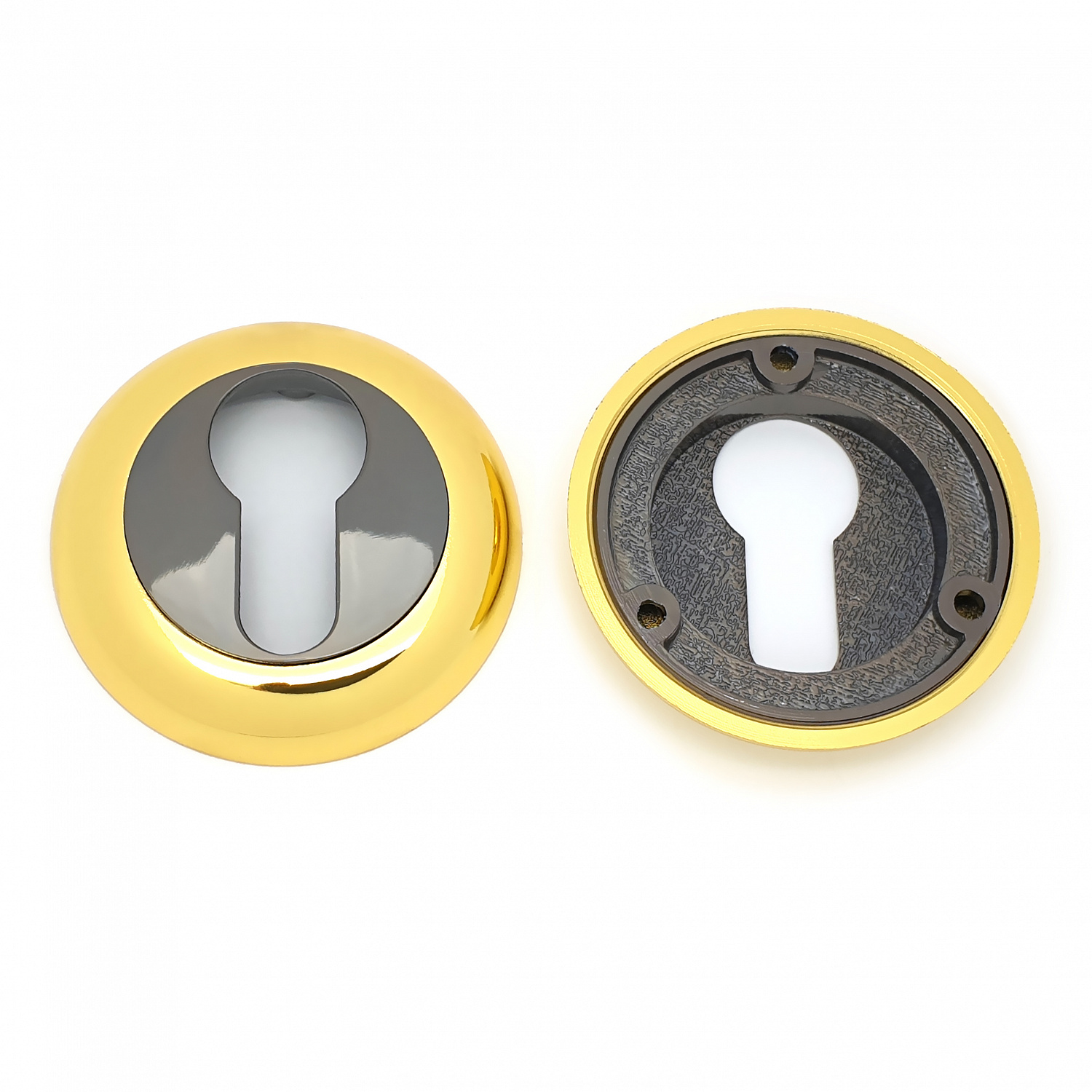 Накладка на цилиндровый механизм (ключевина) SOLLER ET BN/GP графит/золото