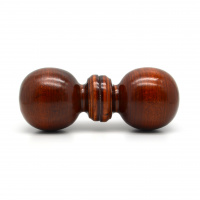 Ручка-кнопка Шар лак темный деревянная