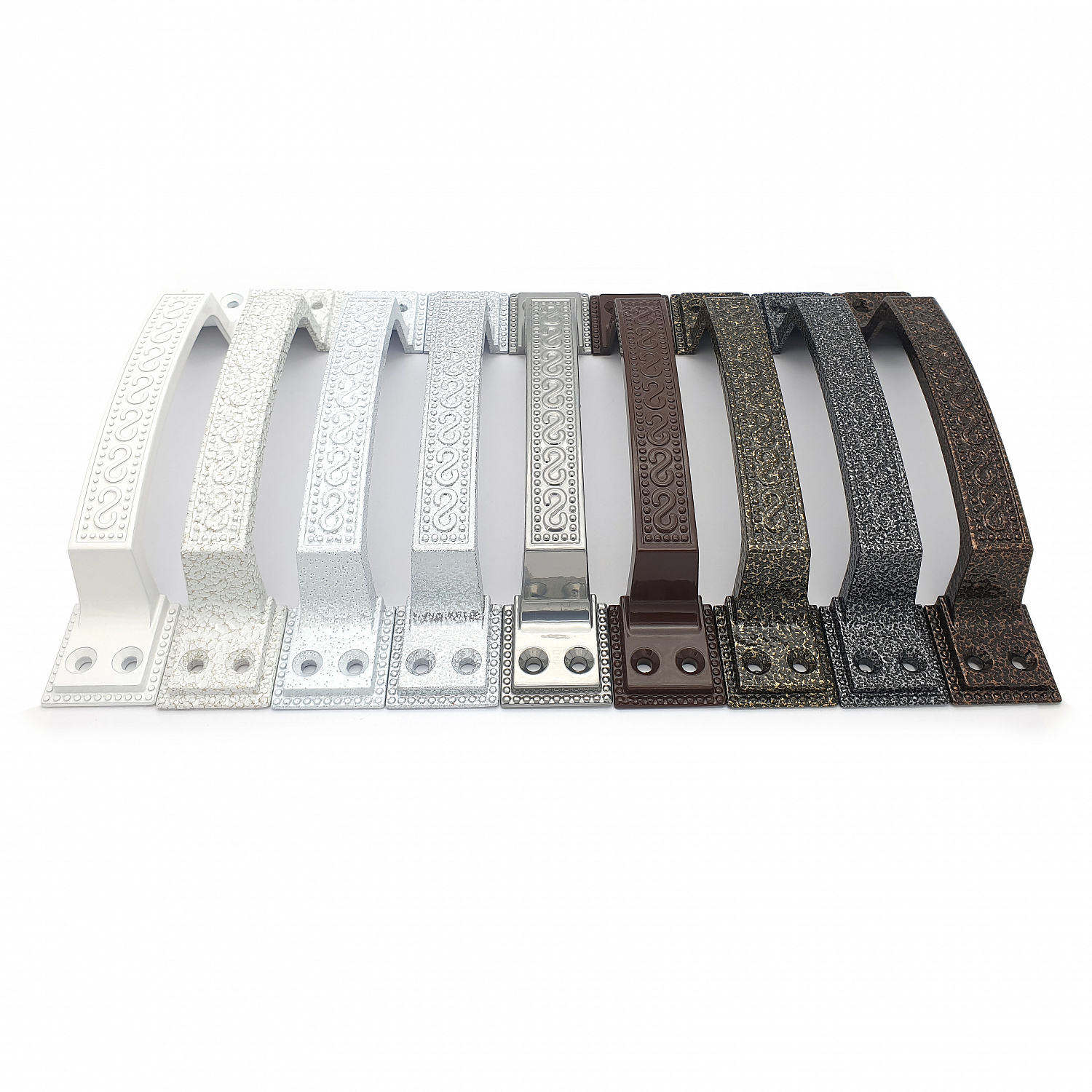 Ручка-скоба дверная РС-100-1 матовое золото (литьё, ЦАМ)