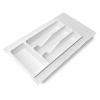 Вкладка в ящик для столовых приборов 300-350 мм белая