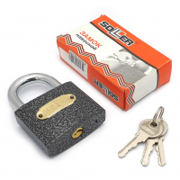 Замок навесной SOLLER 366-63HG 62 мм цилиндр из латуни