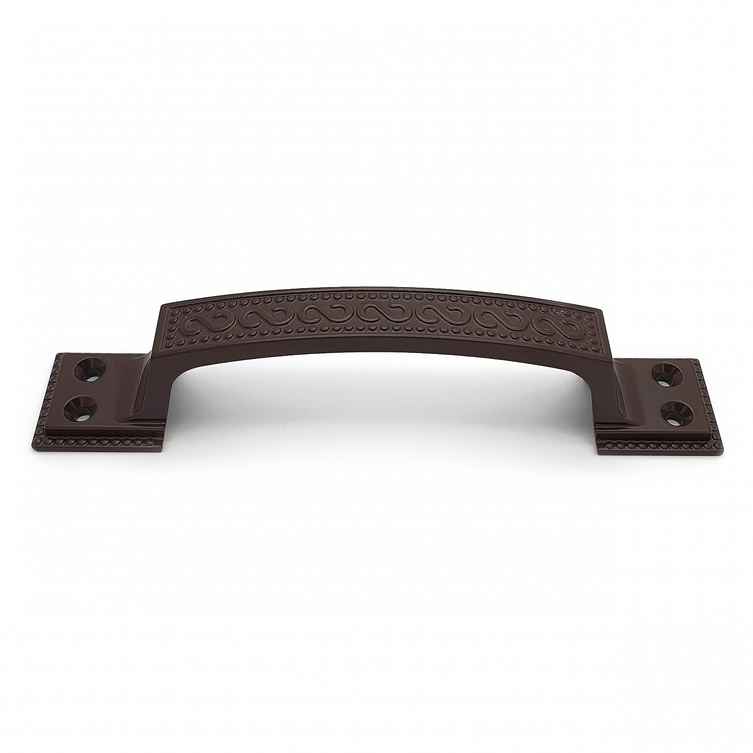 Ручка-скоба дверная РС-100-1 коричневый глянец (литьё, ЦАМ)