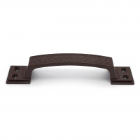 Ручка-скоба дверная РС-100-1 коричневый глянец (литьё, ЦАМ)