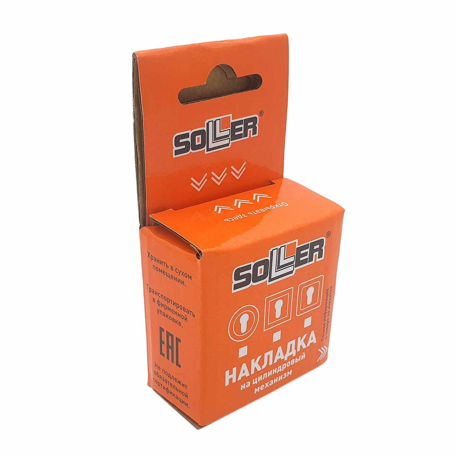 Накладка на цилиндровый механизм (ключевина) SOLLER ND-9ESS хром/сатин 