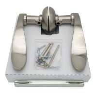 Комплект дверных ручек SOLLER ZY-509 SS матовый никель