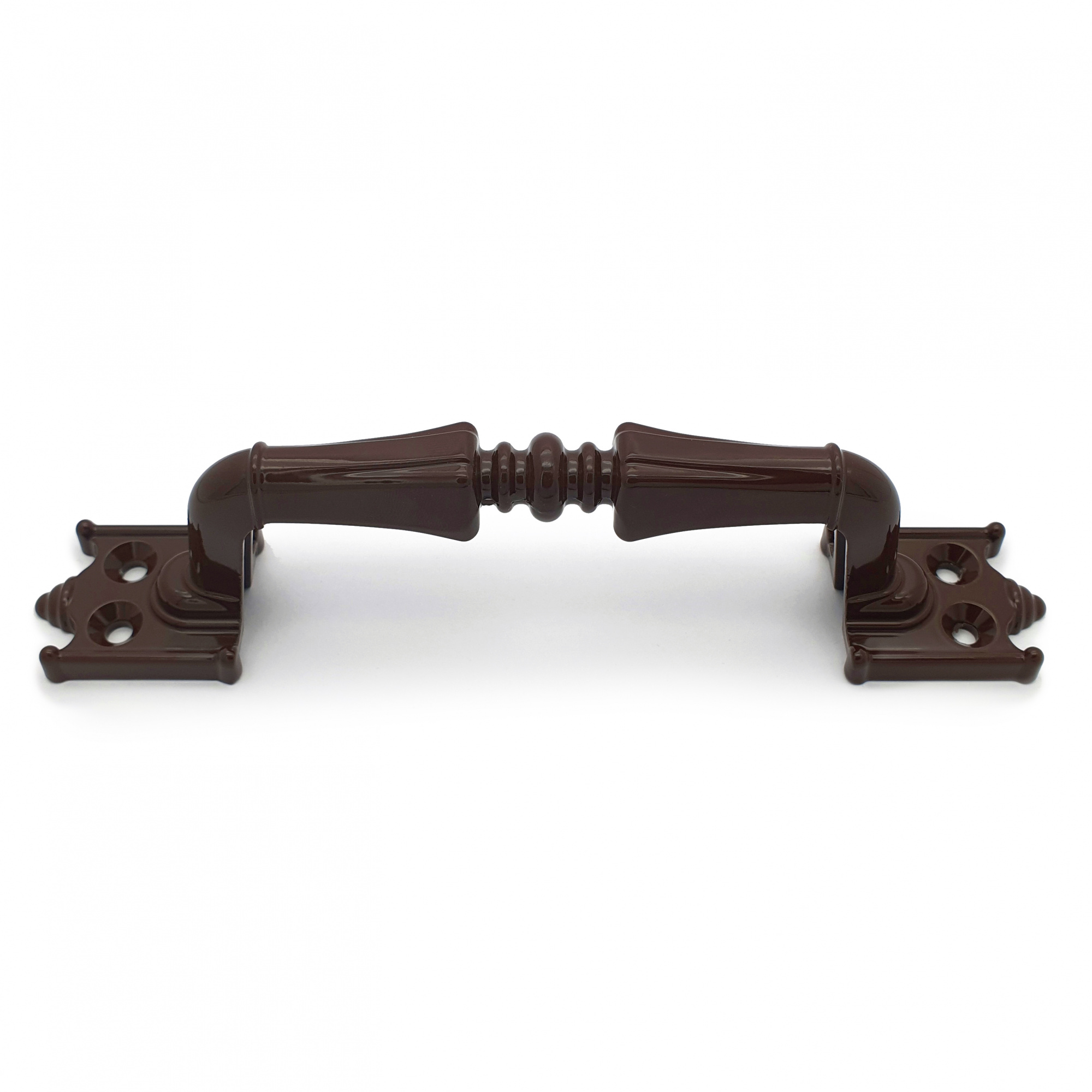 Ручка-скоба дверная РС-100-2 коричневый глянец (литьё, ЦАМ)