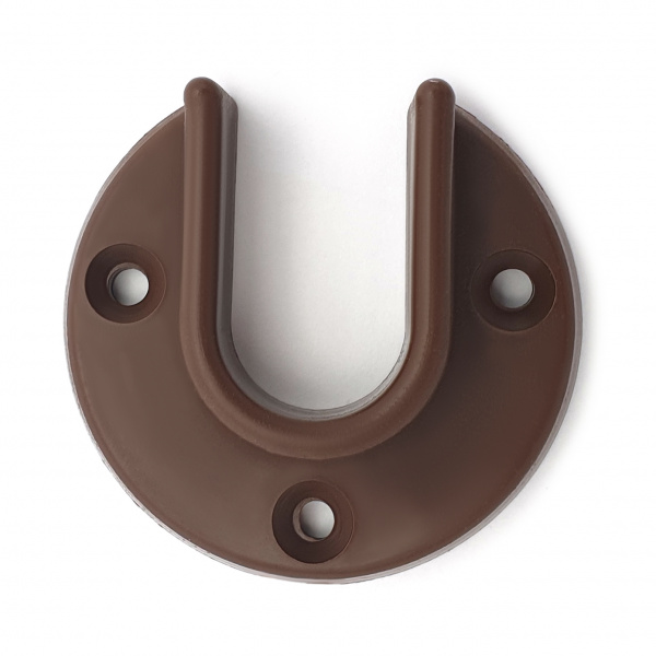 Штангодержатель для деревянной штанги SOLLER коричневый пластик