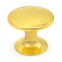 Ручка-кнопка мебельная SOLLER 306С золото d-24 мм 