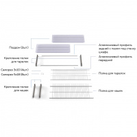Посудосушитель 900 Вариант-3 для ДСП 16 мм хром