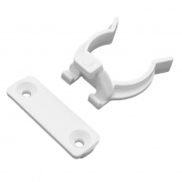 Клипса + подклипсник для опоры 90-120 мм белая для крепления цоколя