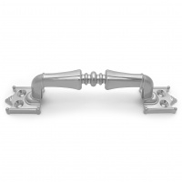 Ручка-скоба дверная РС-100-2 хром (литьё, ЦАМ)