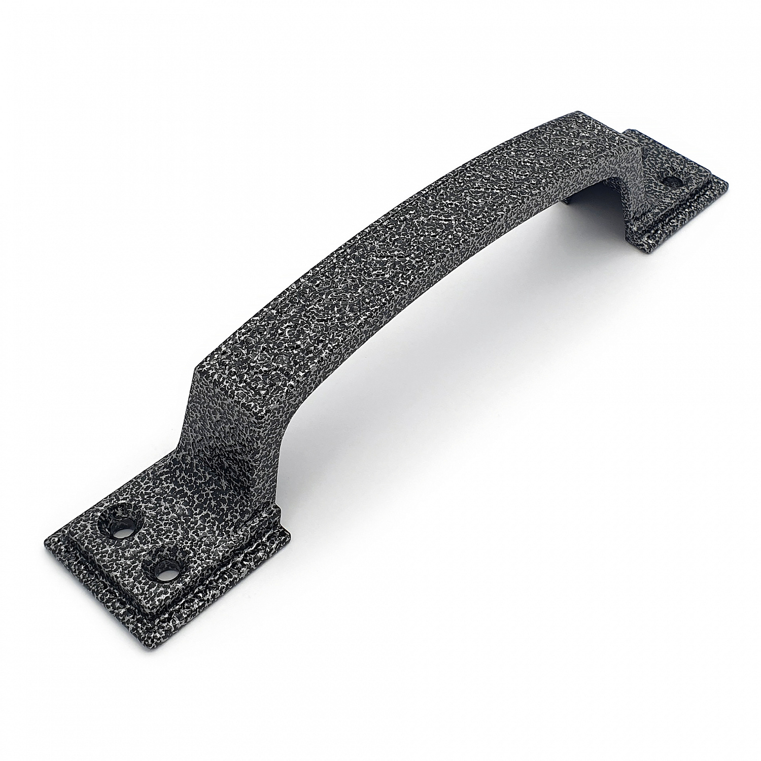 Ручка-скоба дверная РС-100-1 антик/серебро (литьё, ЦАМ)