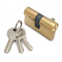 Механизм цилиндровый SOLLER F3 золото 60мм, 3 ключа (25+10+25) Zn.S