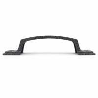 Ручка-скоба дверная РС-100-1 антик/серебро (литьё, ЦАМ)