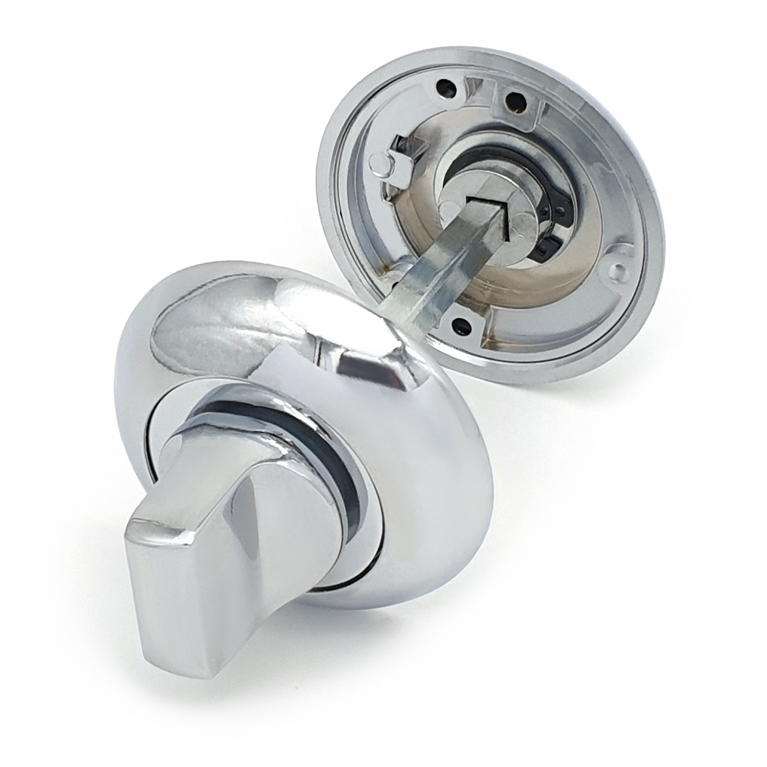 Завертка дверная для ванных комнат SOLLER BK-02 CP хром для ванных комнат